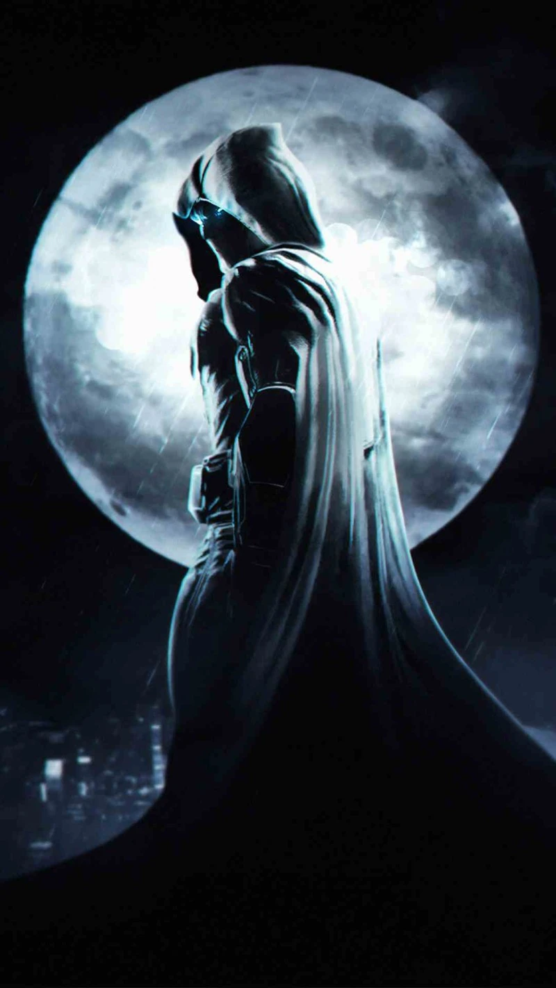 Batman Under the Moonlight 4K Mobile Wallpaper