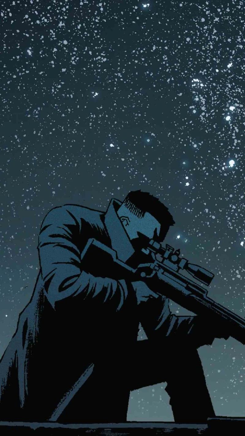 Night Watch: Urban Sniper 4K Mobile Wallpaper