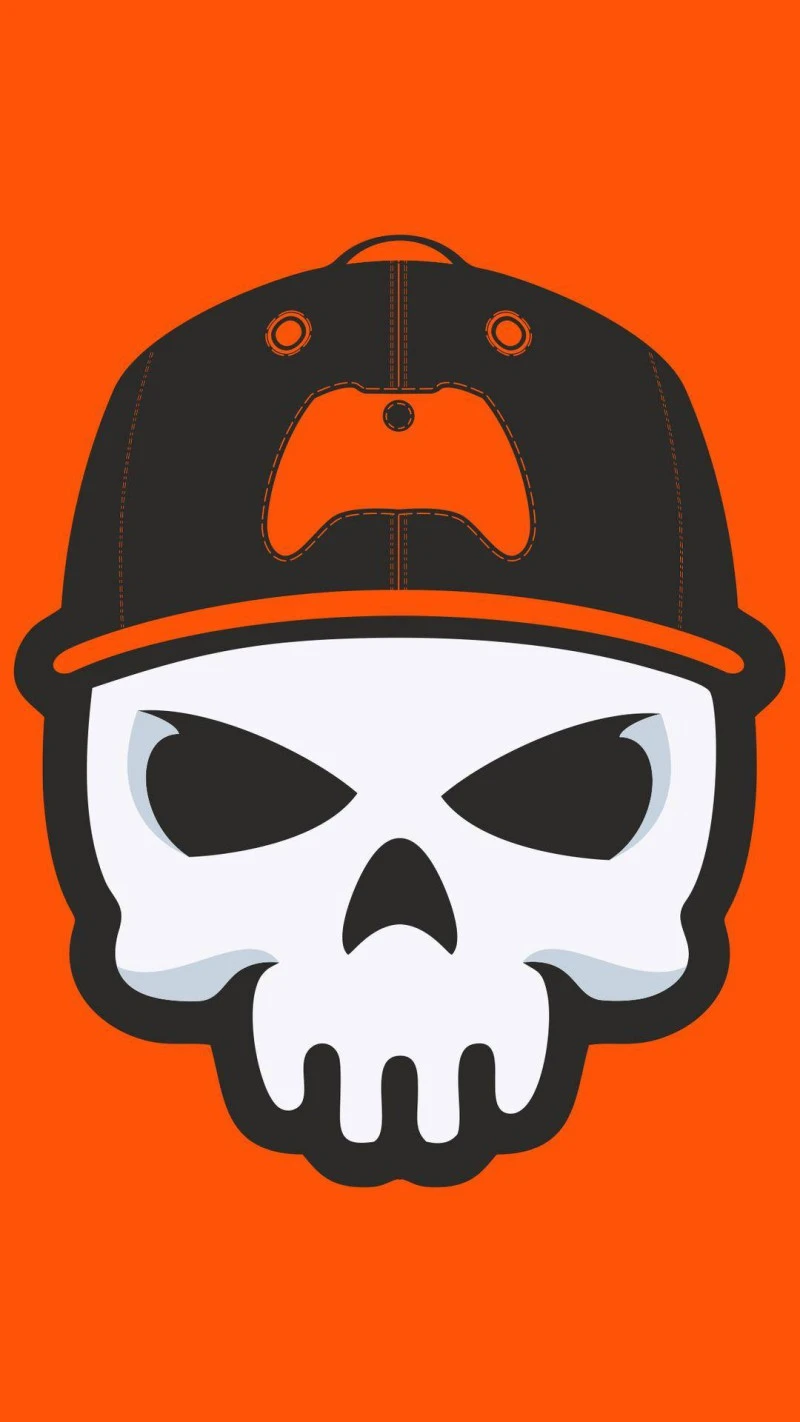 Gamer Skull 4K Mobile Wallpaper