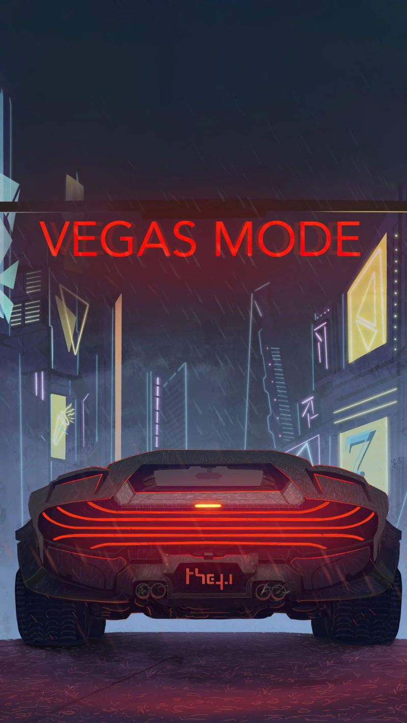 Vegas Mode 4K Mobile Wallpaper