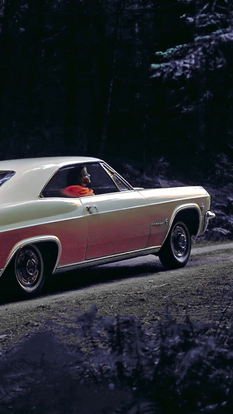 Classic Chevy Impala cruising 4K Mobile Wallpaper