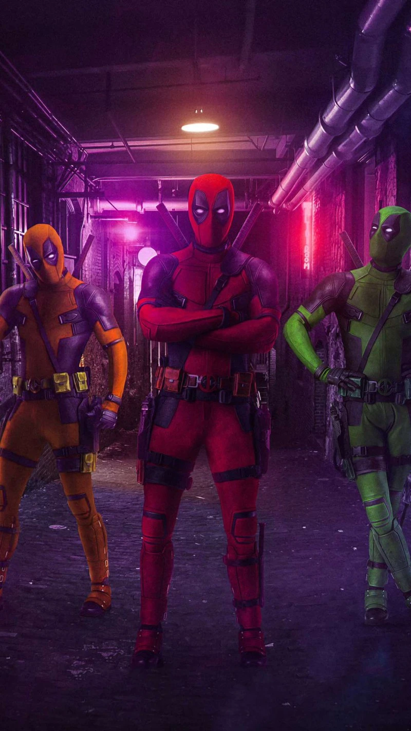 Deadpool and Variants 4K Mobile Wallpaper