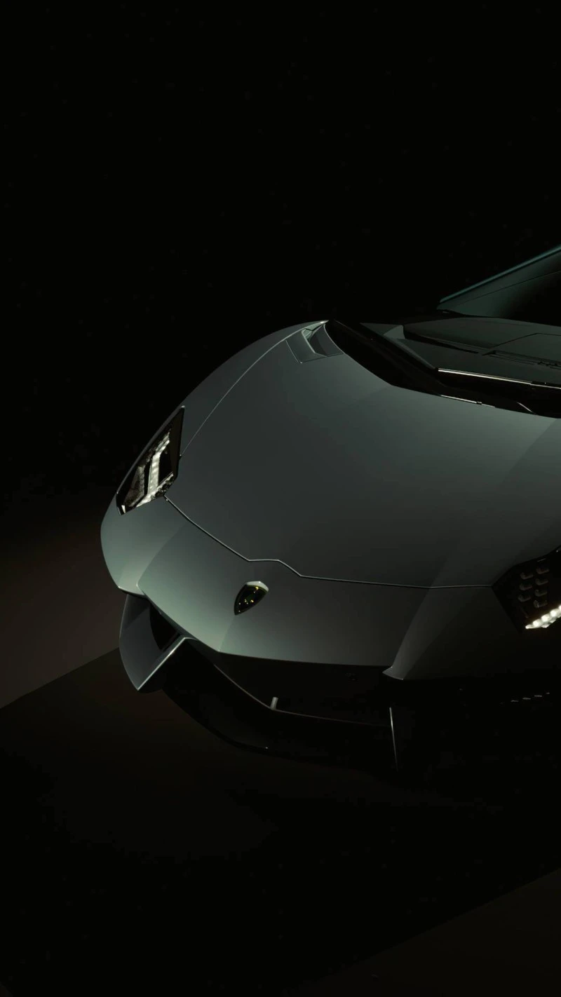 Gray Lamborghini Aventador 4K Mobile Wallpaper