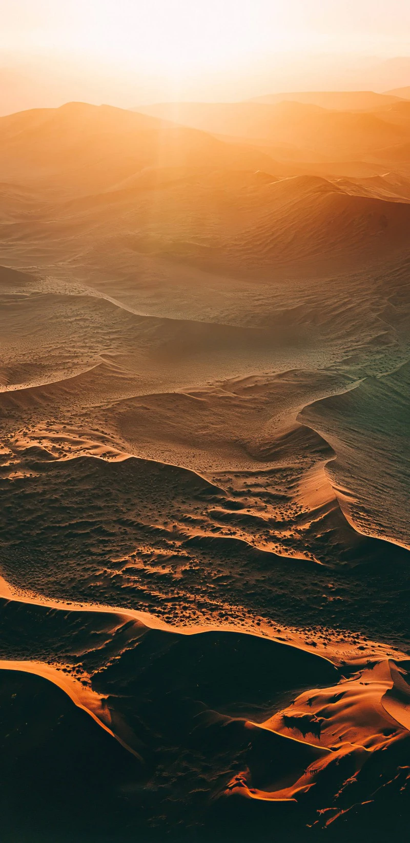 Desert Dunes at Sunrise 4K Mobile Wallpaper