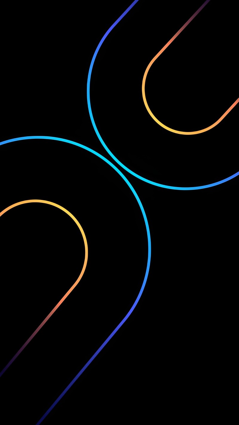 Vibrant Gradient Neon Lines Dark Background Mobile Wallpaper 4K Dark Wallpaper