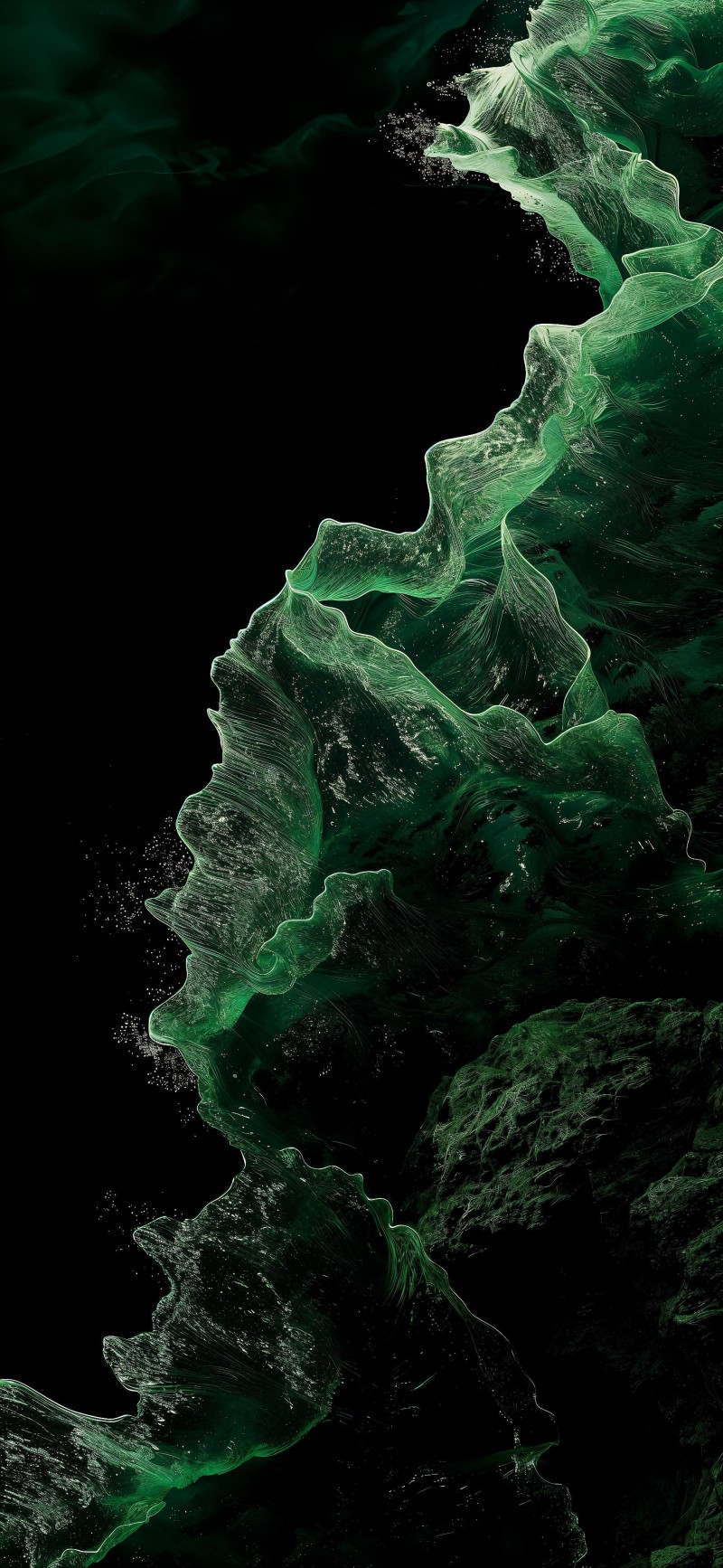 Abstract Green Mosaic Artwork Colorful Wallpaper for Mobile 4K Oc Wallpaper