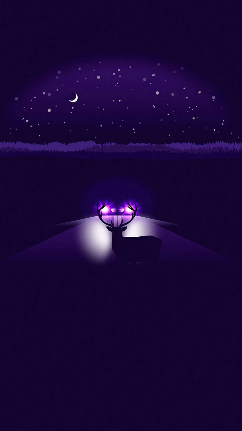 Night Drive Encounter 4K Mobile Wallpaper