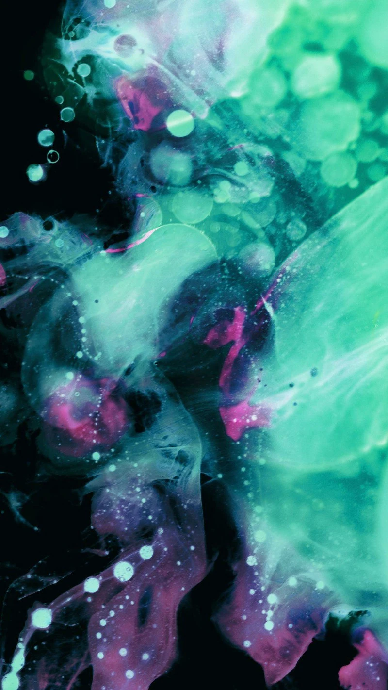 Ethereal Ink Bloom 4K Mobile Wallpaper