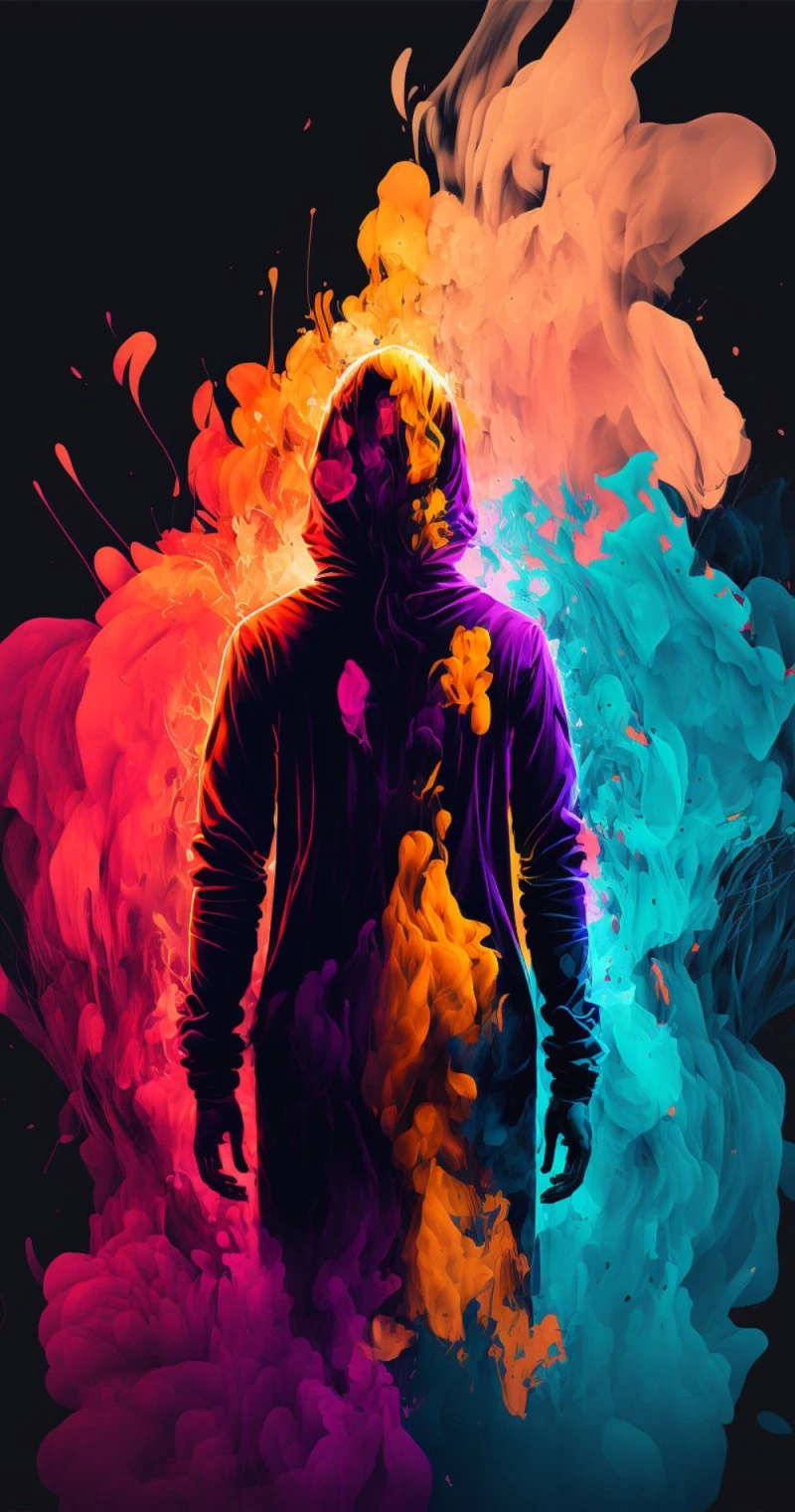 Hidden Within the Colors 4K Mobile Wallpaper