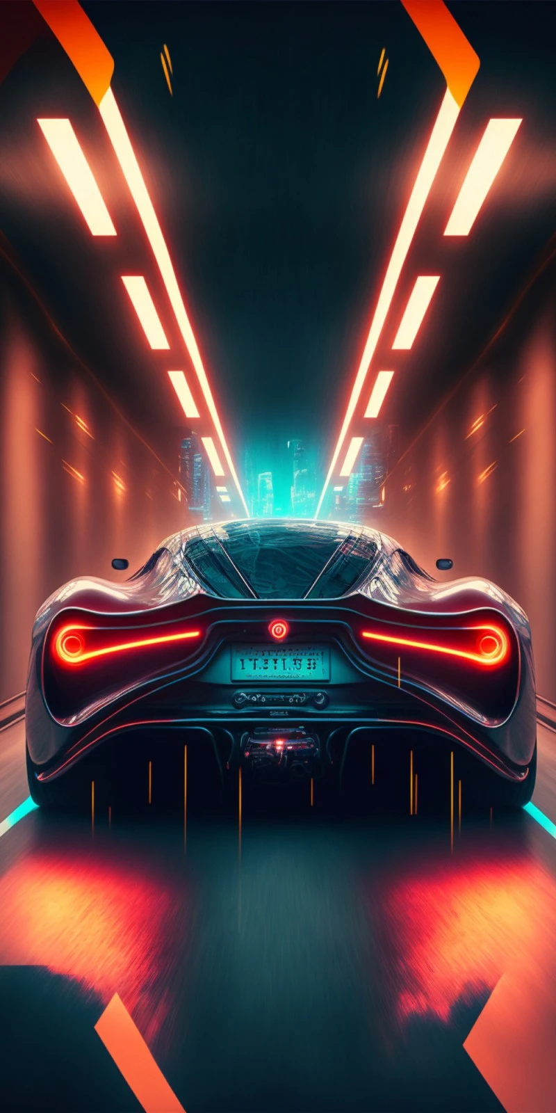 Neon Nightscape 4K Mobile Wallpaper