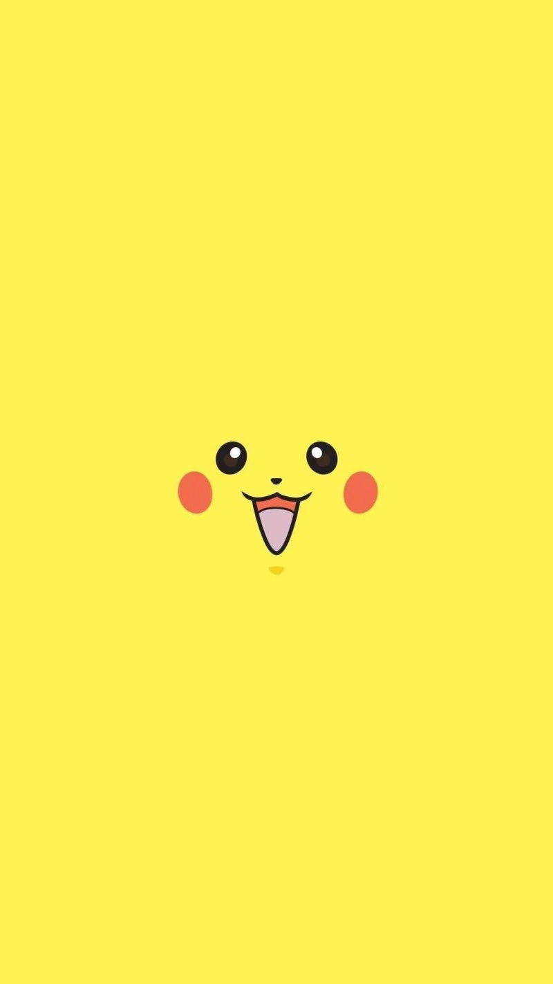Pikachu Face 4K Mobile Wallpaper