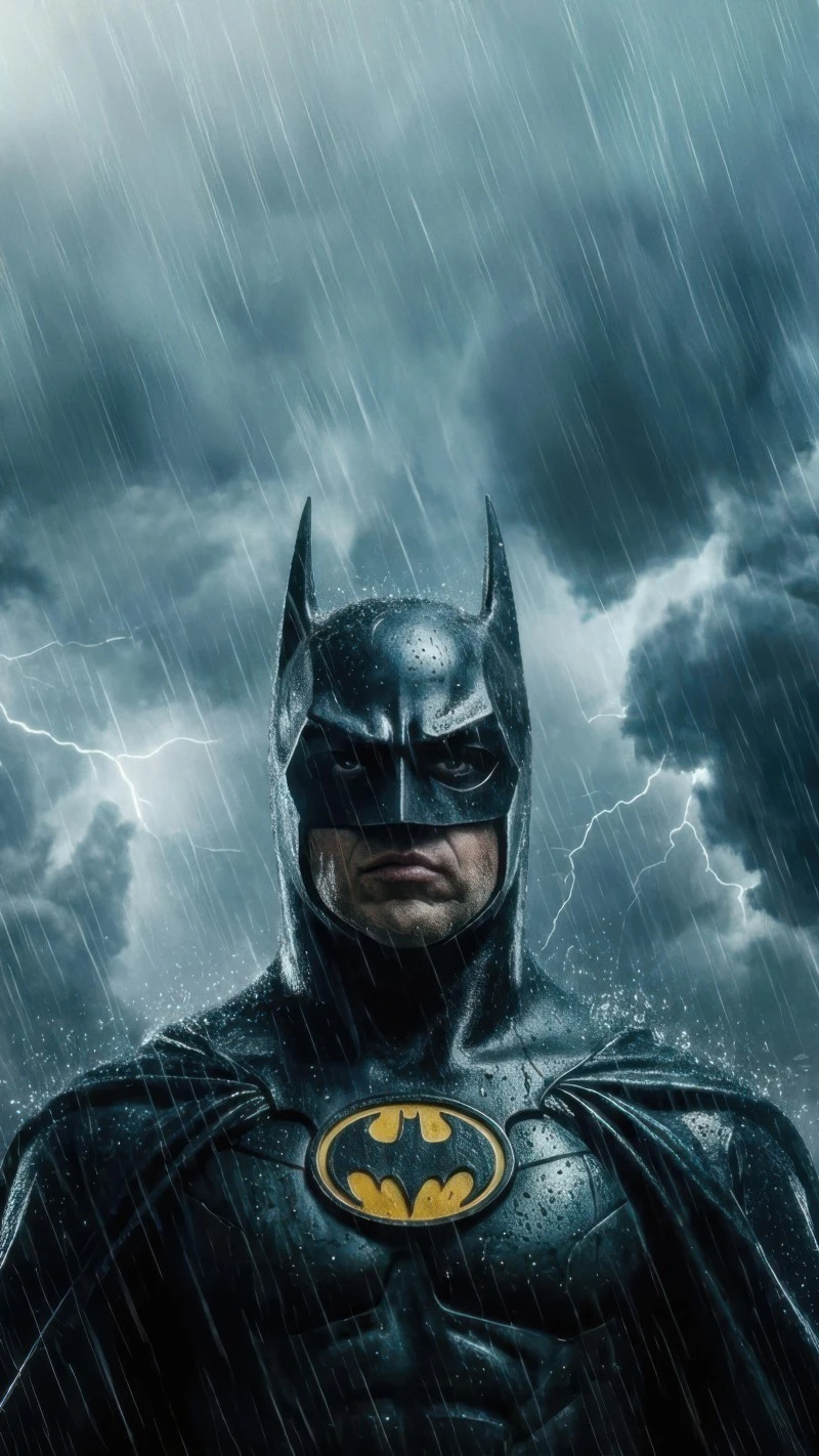 The Batman Face 4K Mobile Wallpaper