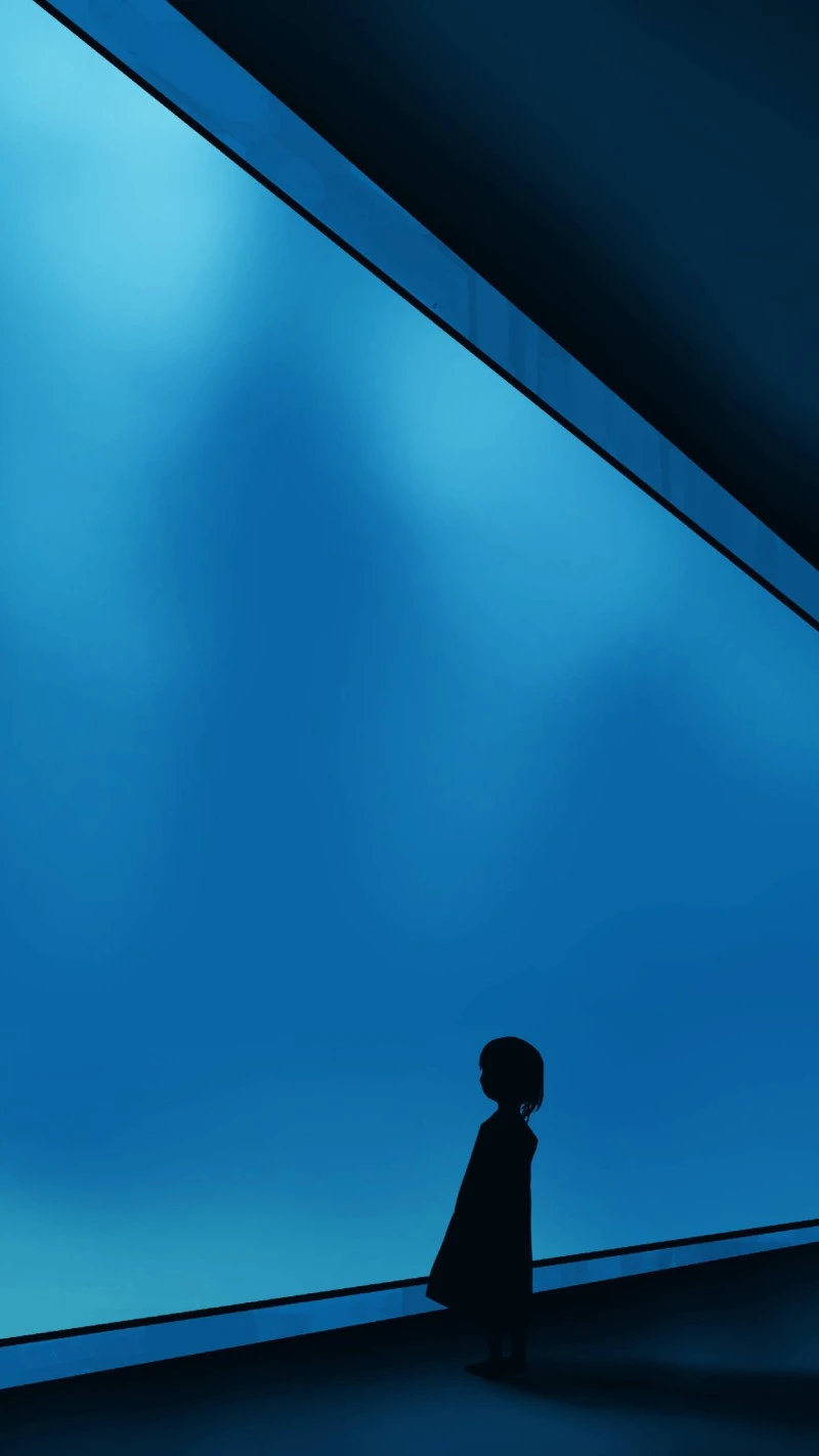 Deep Blue 4K Mobile Wallpaper