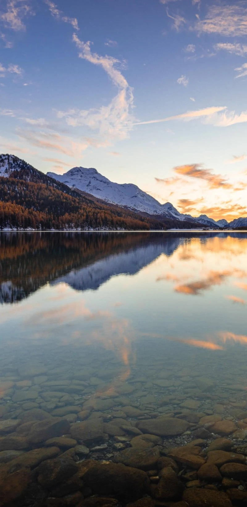 Serene Lake Reflection 4K Mobile Wallpaper
