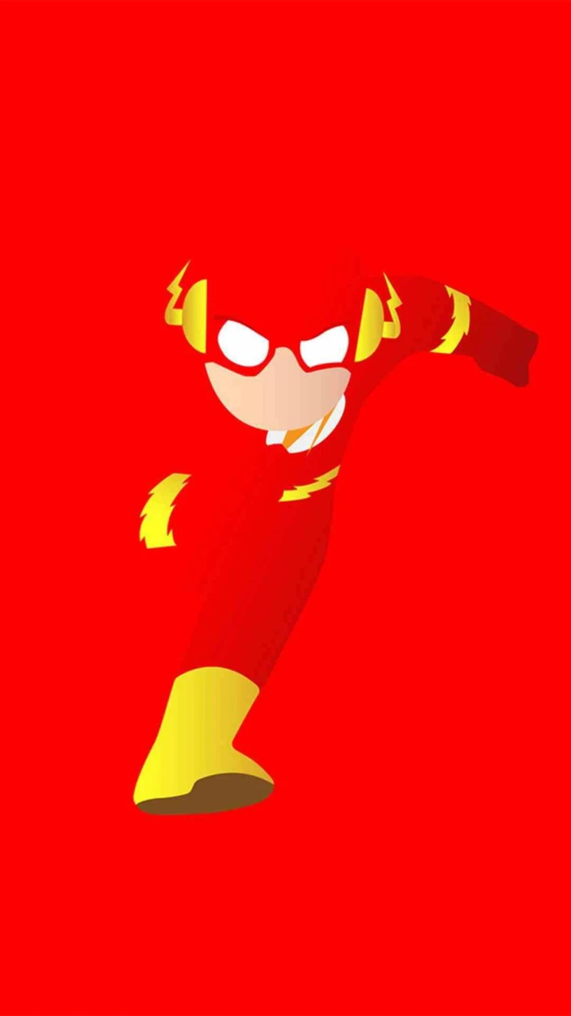 The Flash Minimalist Portrait 4K Mobile Wallpaper