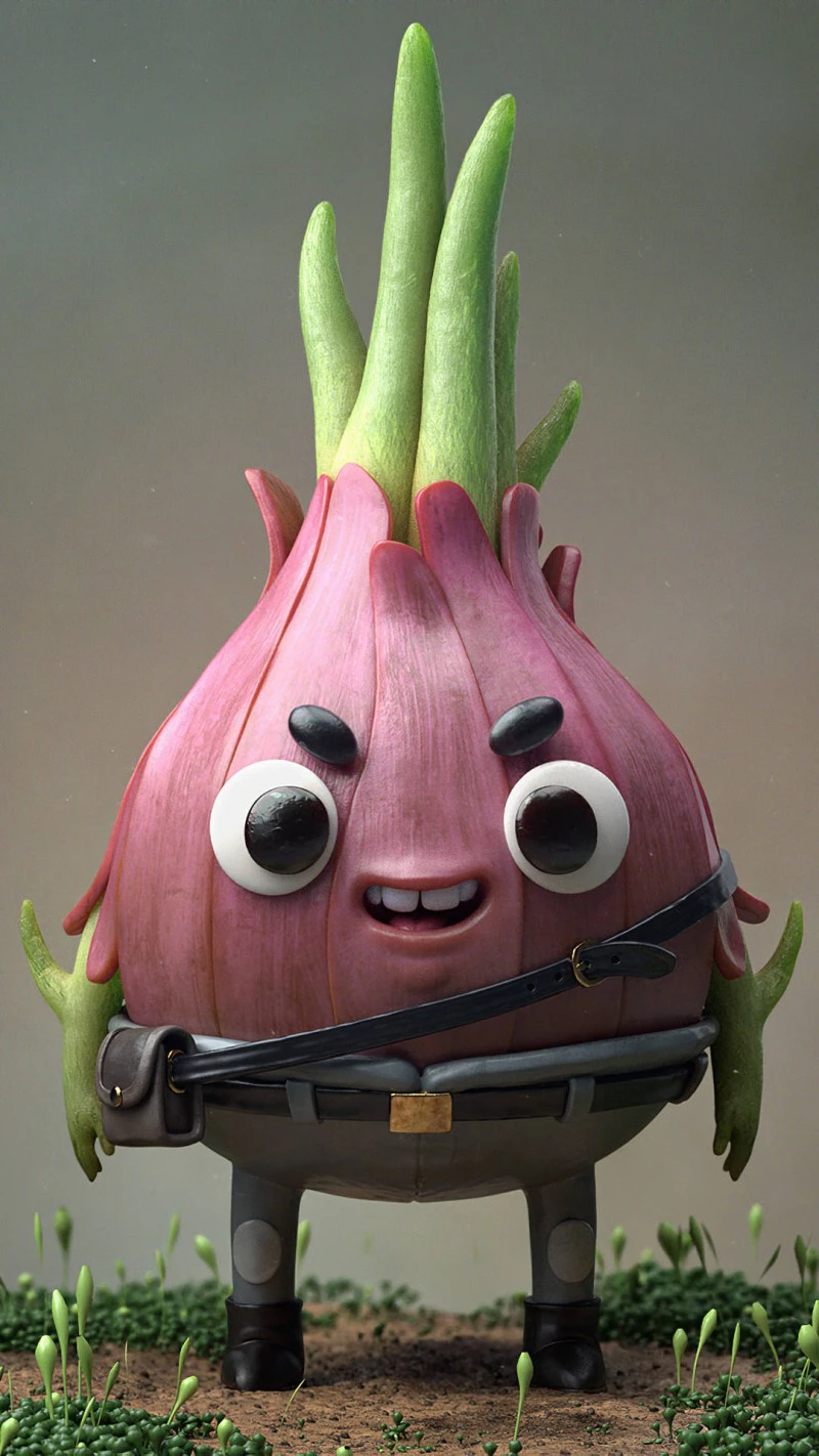 Grumpy Onion 4K Mobile Wallpaper