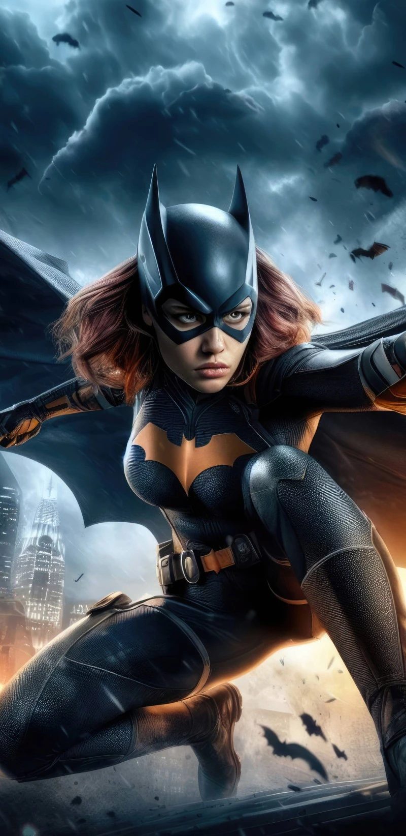 Batgirl: Gotham Guardian 4K Mobile Wallpaper