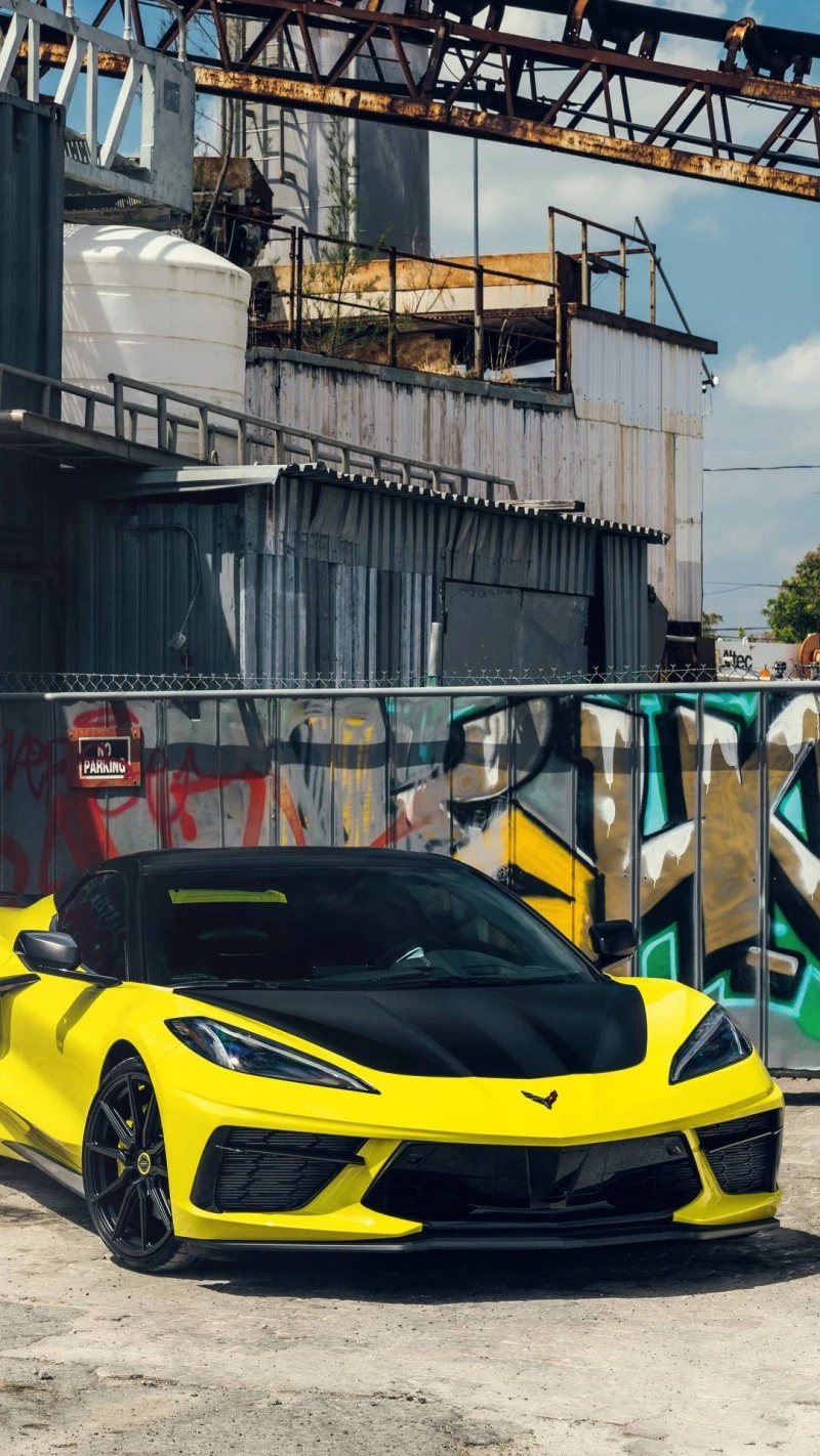 Chevrolet Corvette C8 4K Mobile Wallpaper