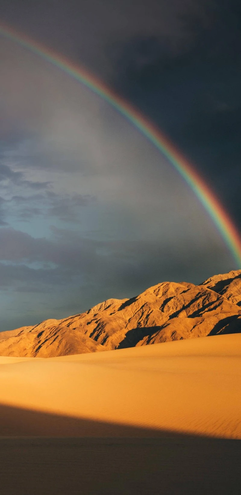 Desert Rainbow 4K Mobile Wallpaper