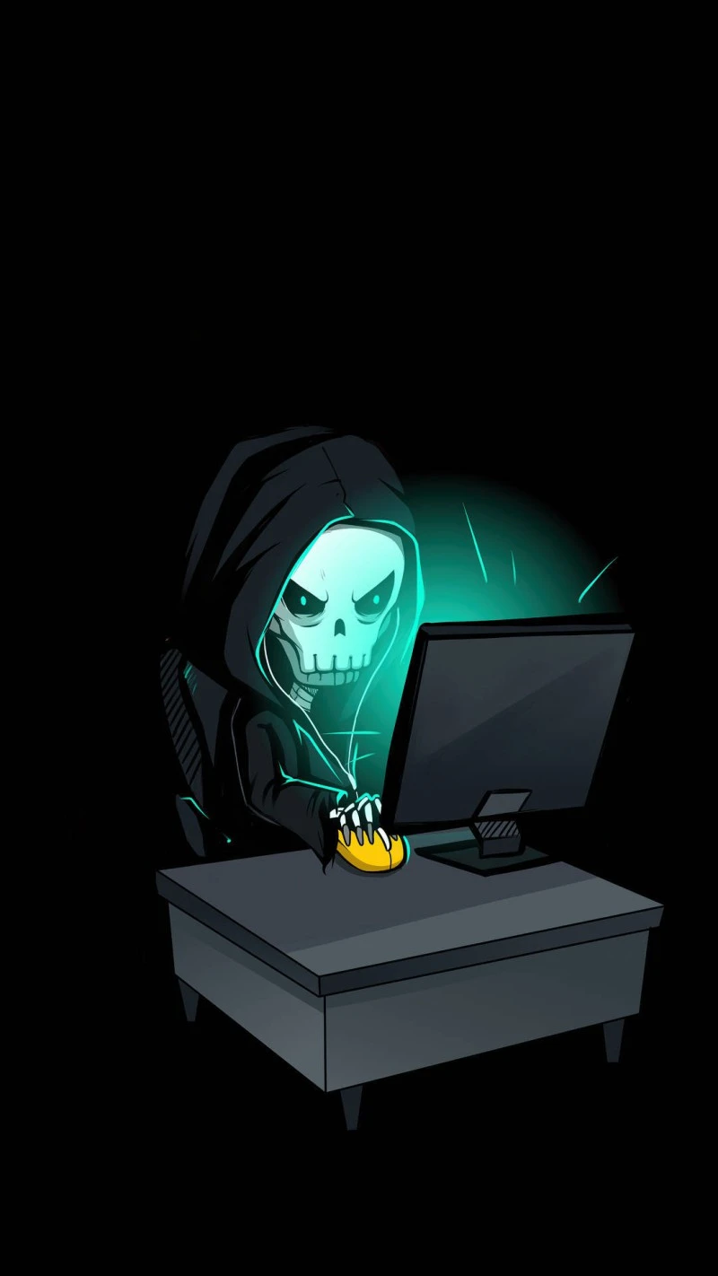 Grim Reaper Gamer 4K Mobile Wallpaper