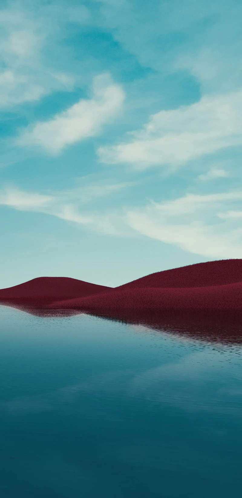 Abstract Martian Landscape 4K Mobile Wallpaper