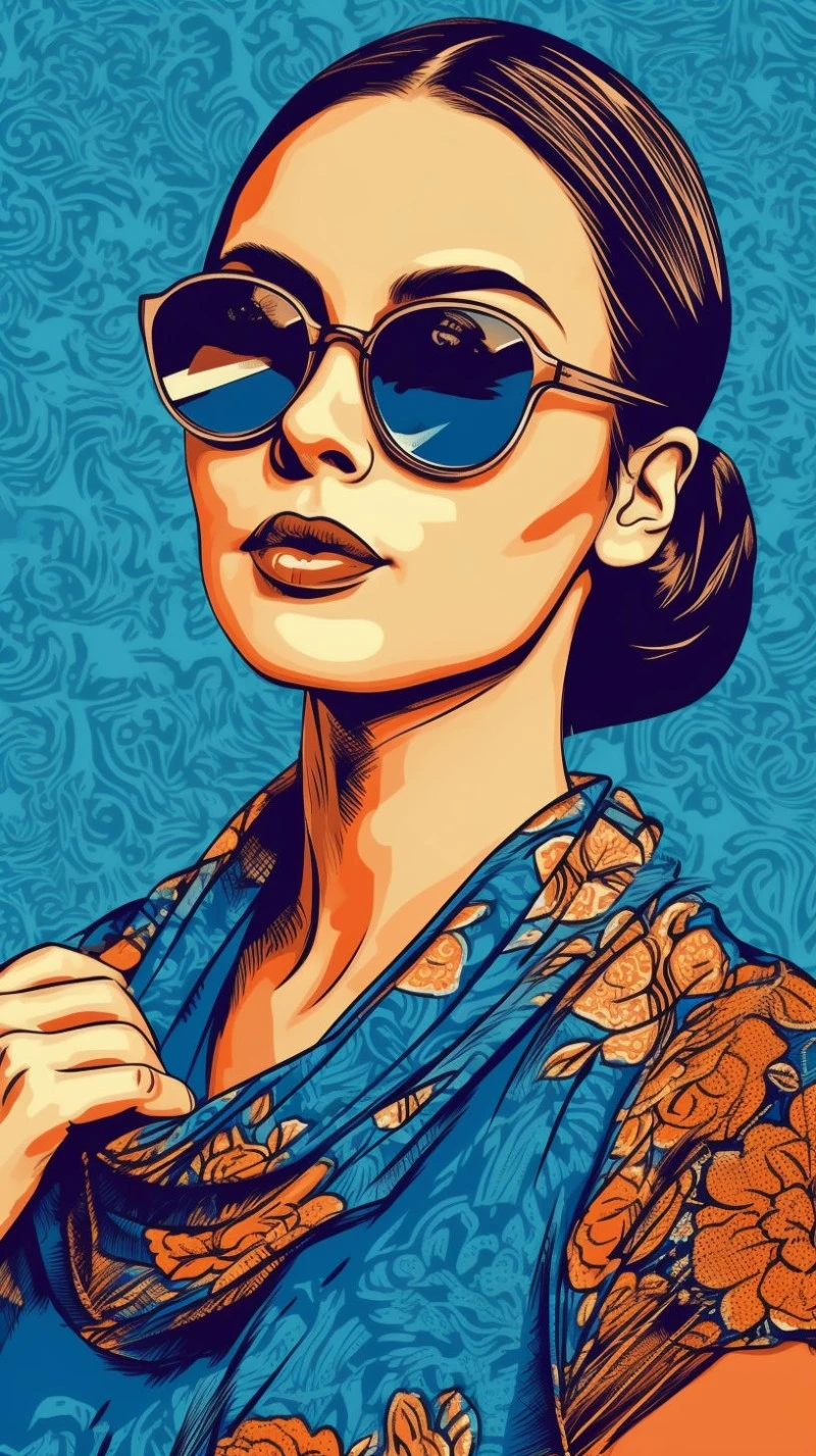 Stylish Woman in Sunglasses 4K Mobile Wallpaper