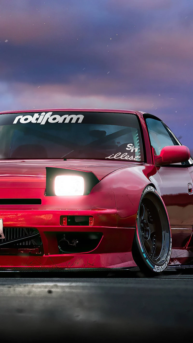 Red Skyline 4K Mobile Wallpaper