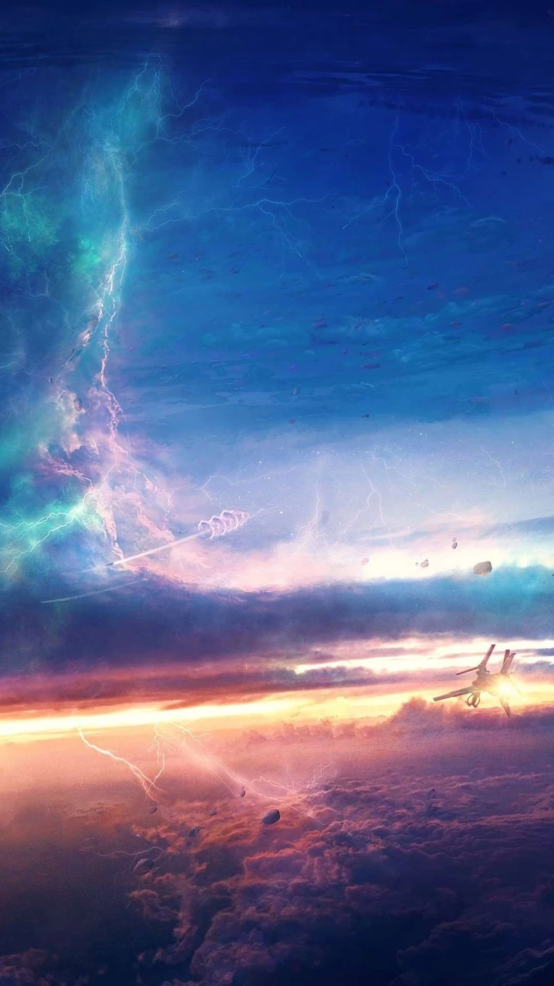 Stormy Aerial Landscape 4K Mobile Wallpaper