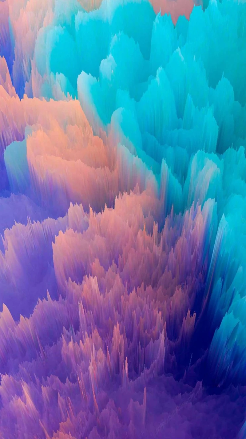 Chromatic Peaks 4K Mobile Wallpaper