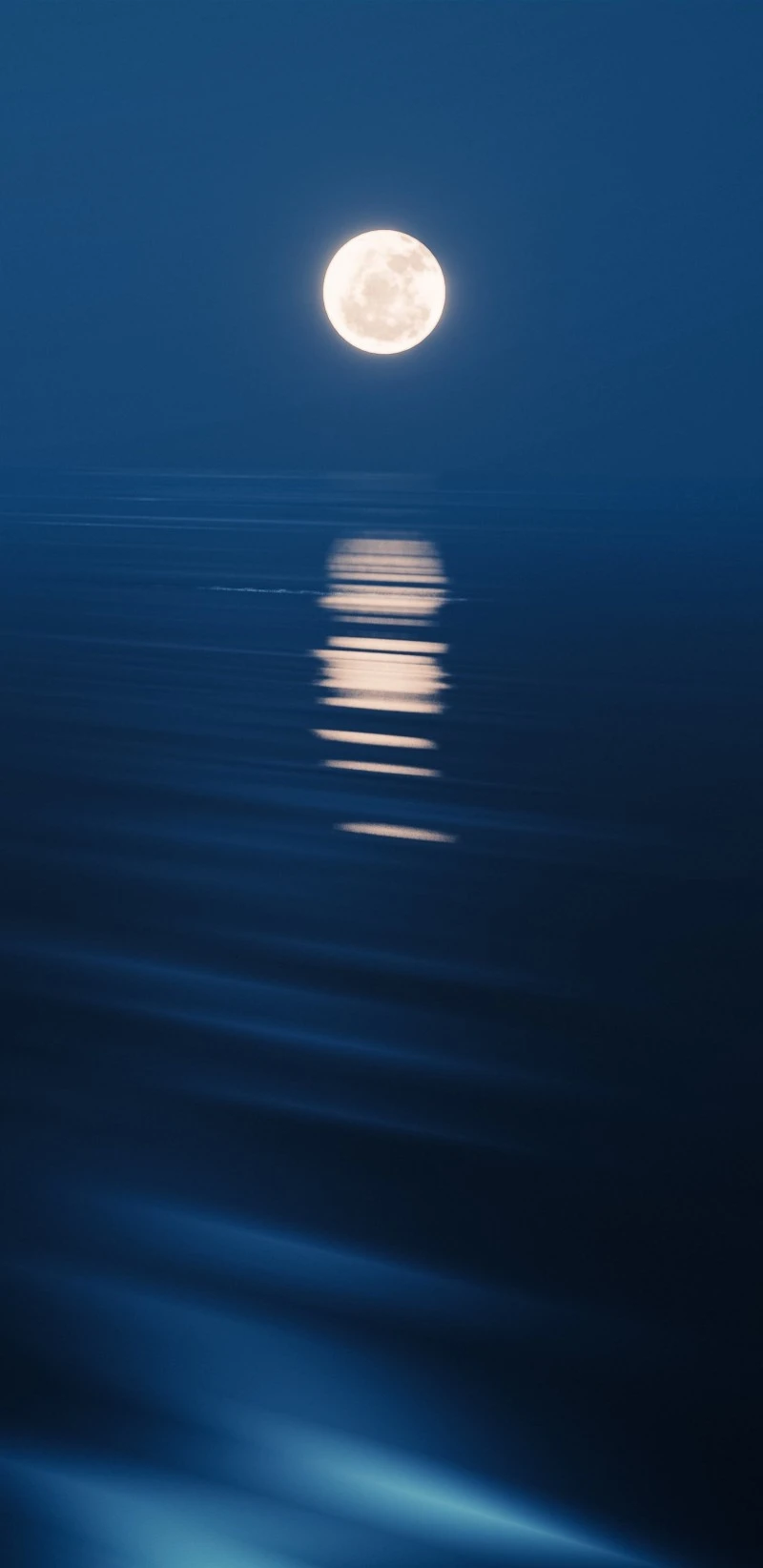 Full Moon Reflection on Water 4K Mobile Wallpaper