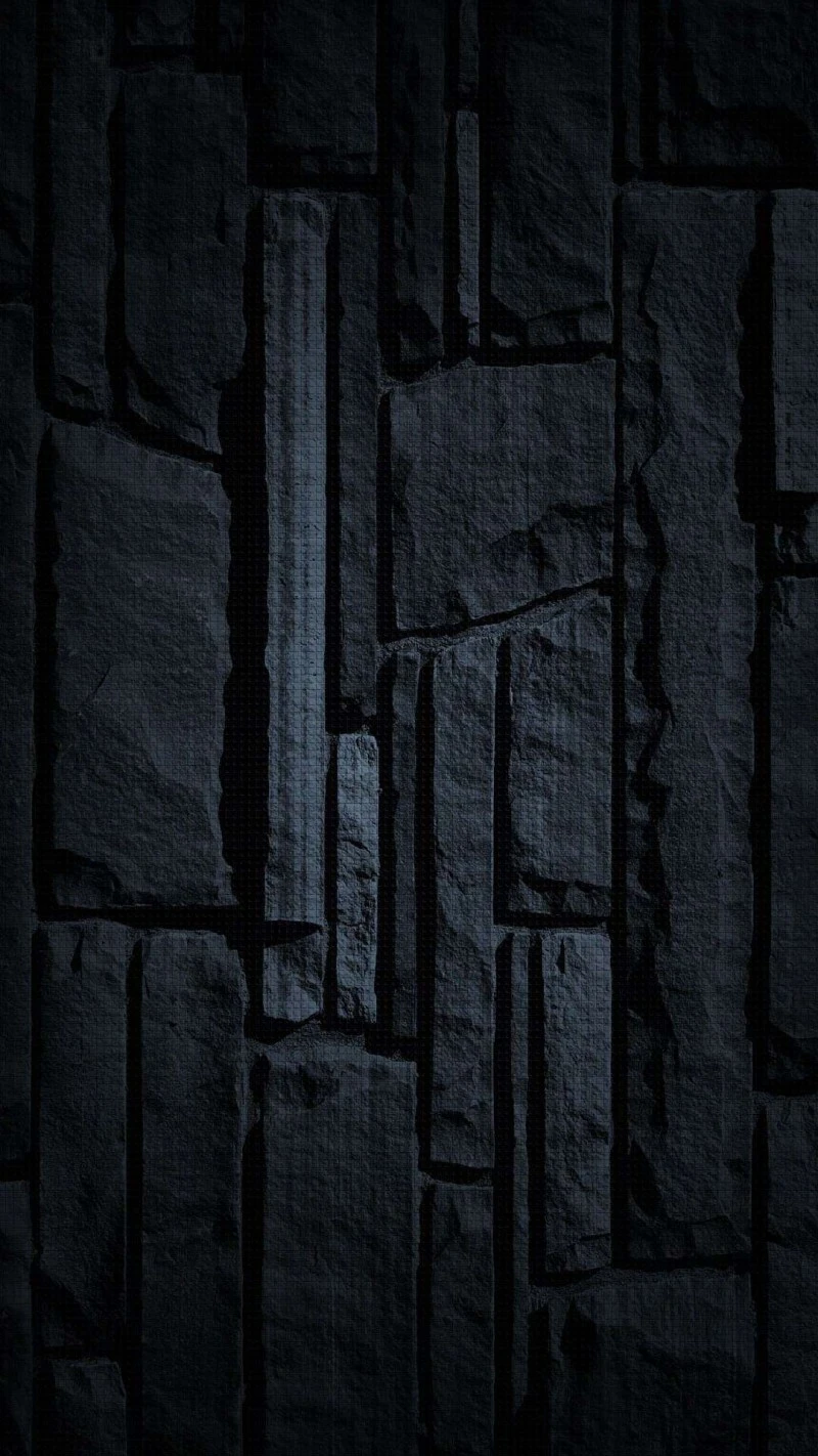 Dark Stone Wall Texture 4K Mobile Wallpaper