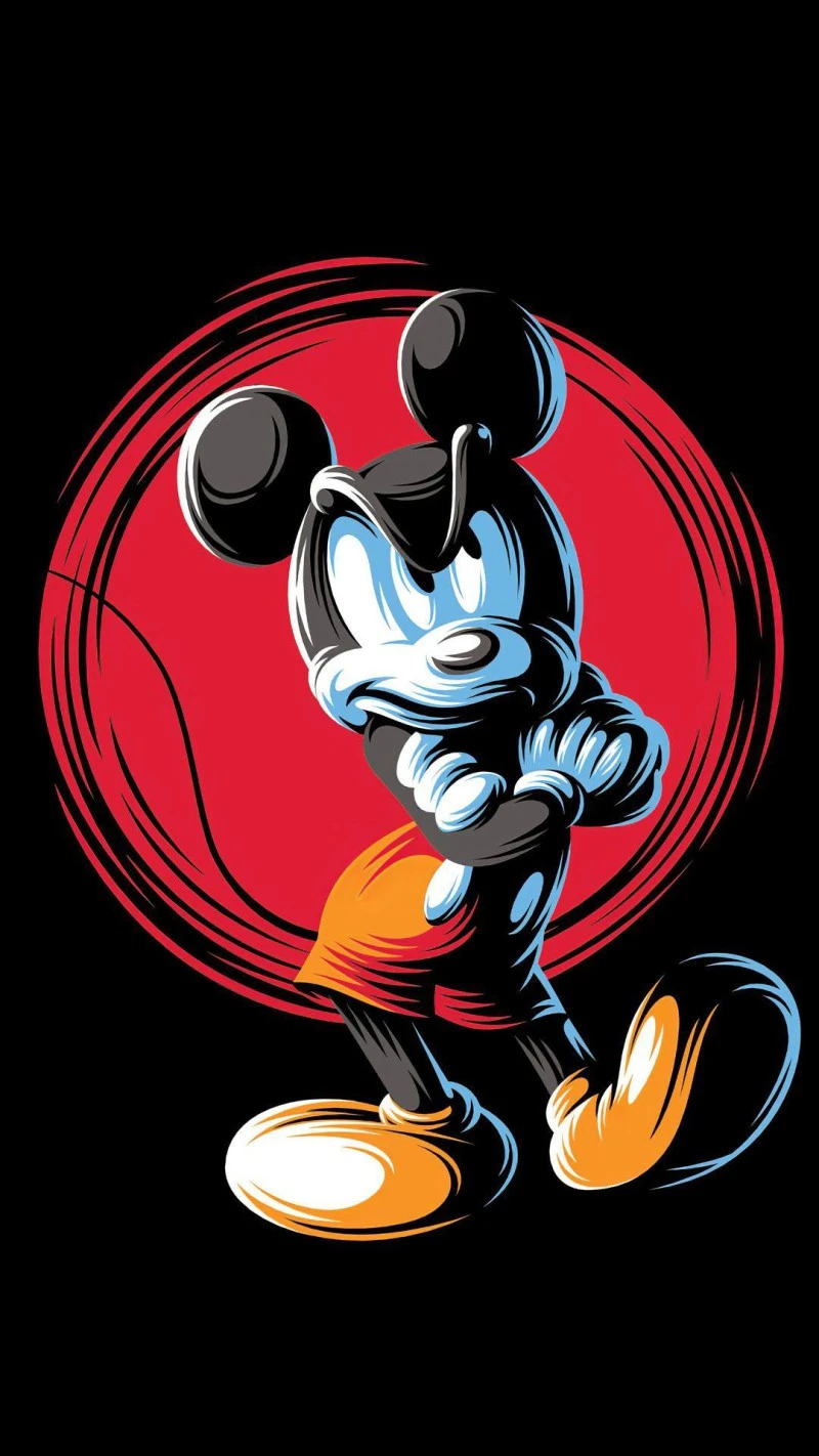 Dark Mickey Mouse 4K Mobile Wallpaper