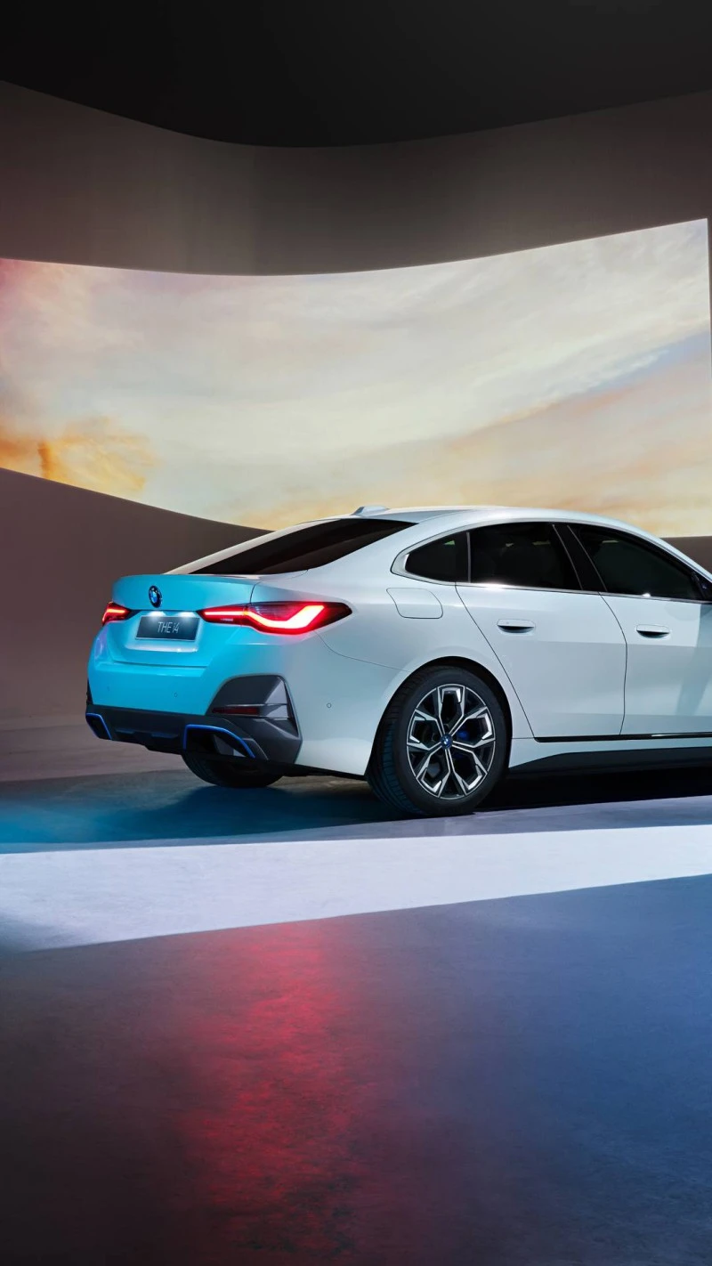 BMW i4 Electric Vehicle 4K Mobile Wallpaper