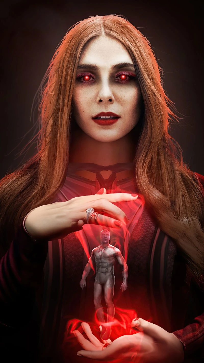 Scarlet Witch's Control 4K Mobile Wallpaper