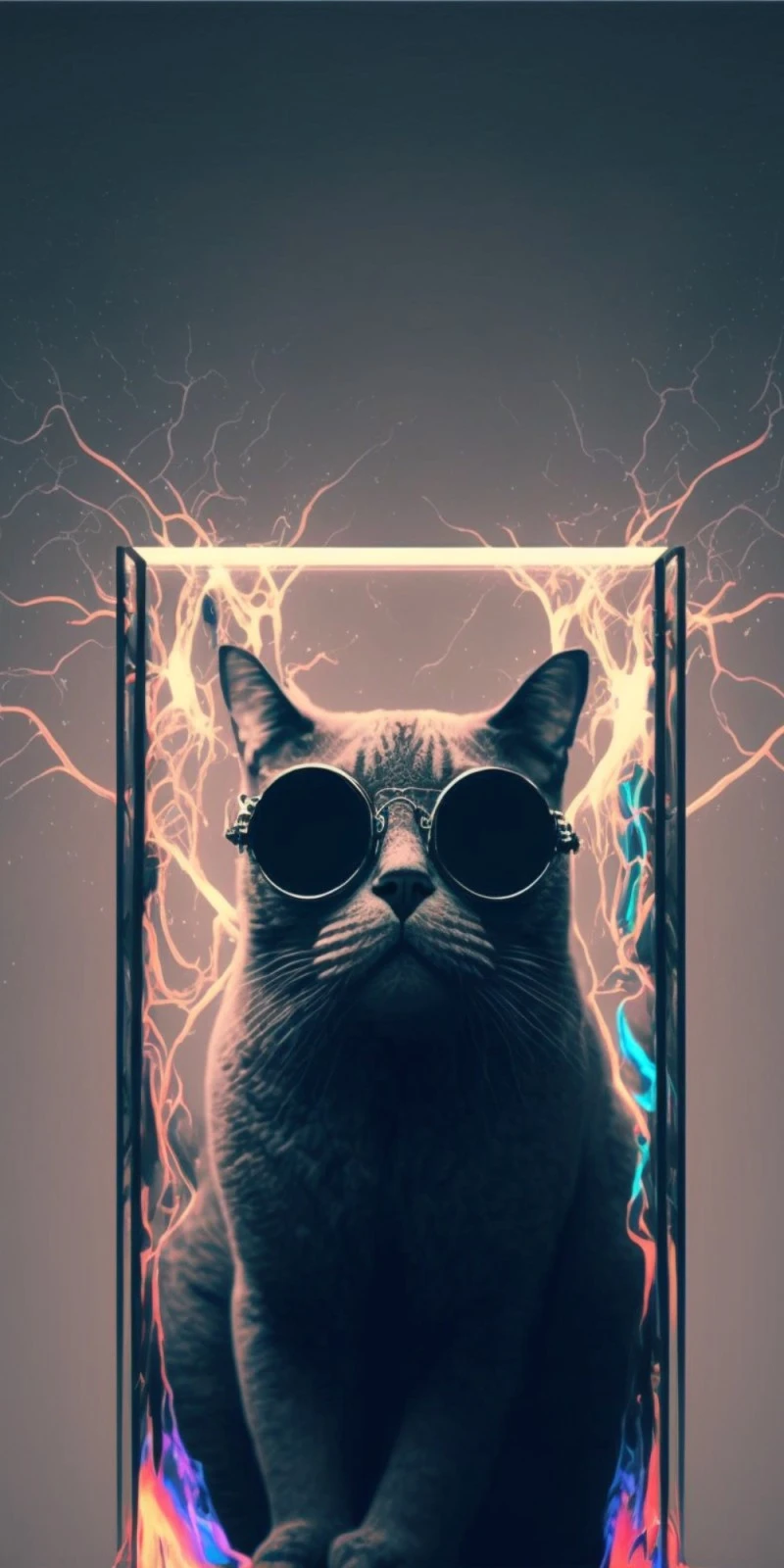 Cool Cat 4K Mobile Wallpaper