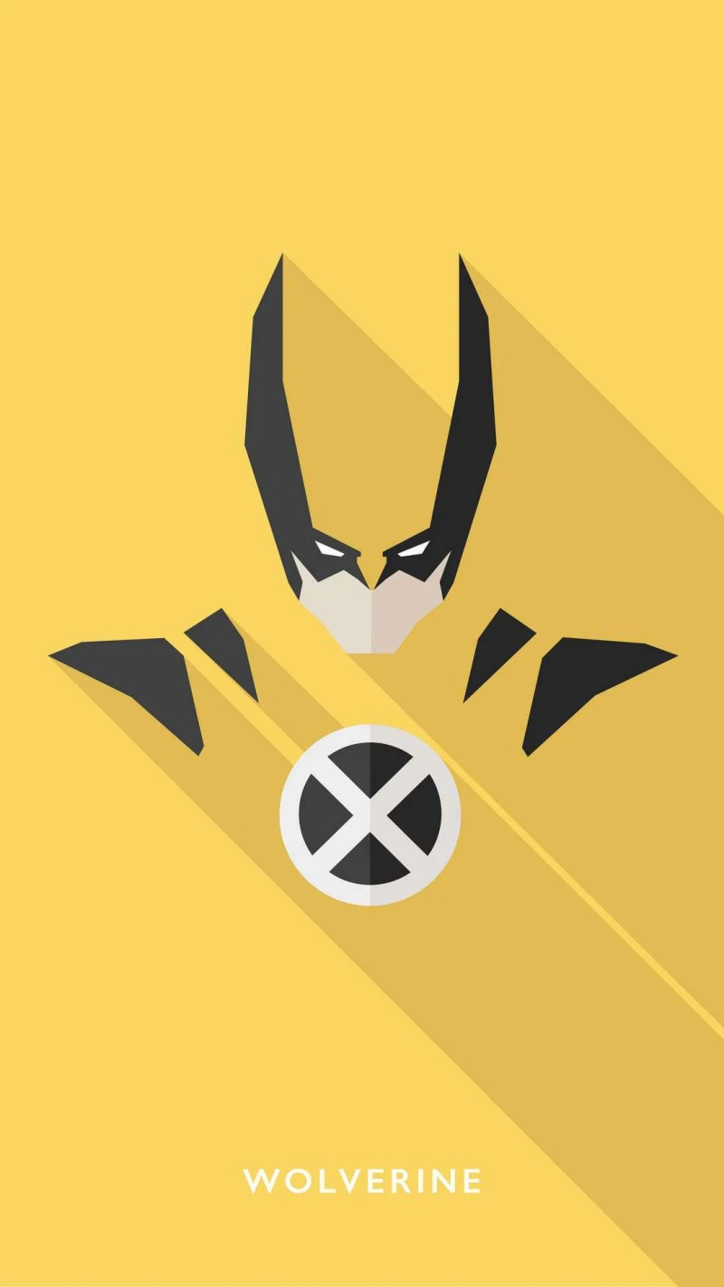 Wolverine Minimalist Poster 4K Mobile Wallpaper