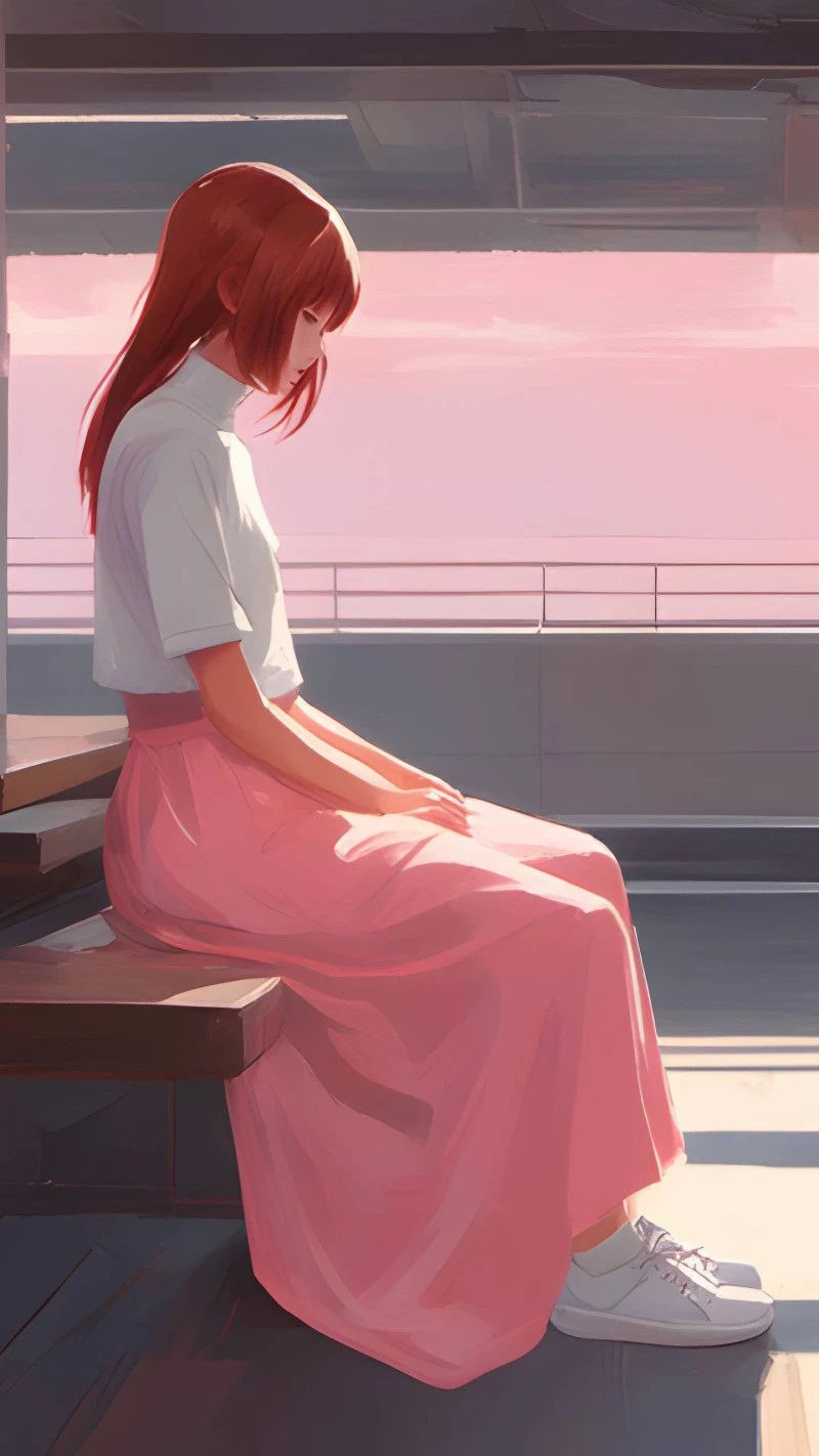 Solitary Sunset 4K Mobile Wallpaper
