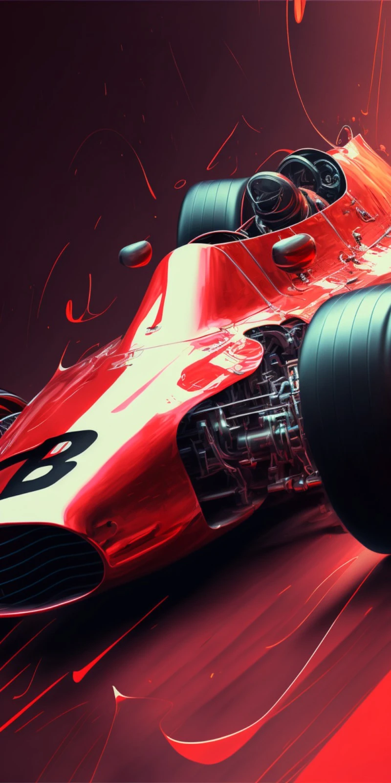 Classic Racer 4K Mobile Wallpaper