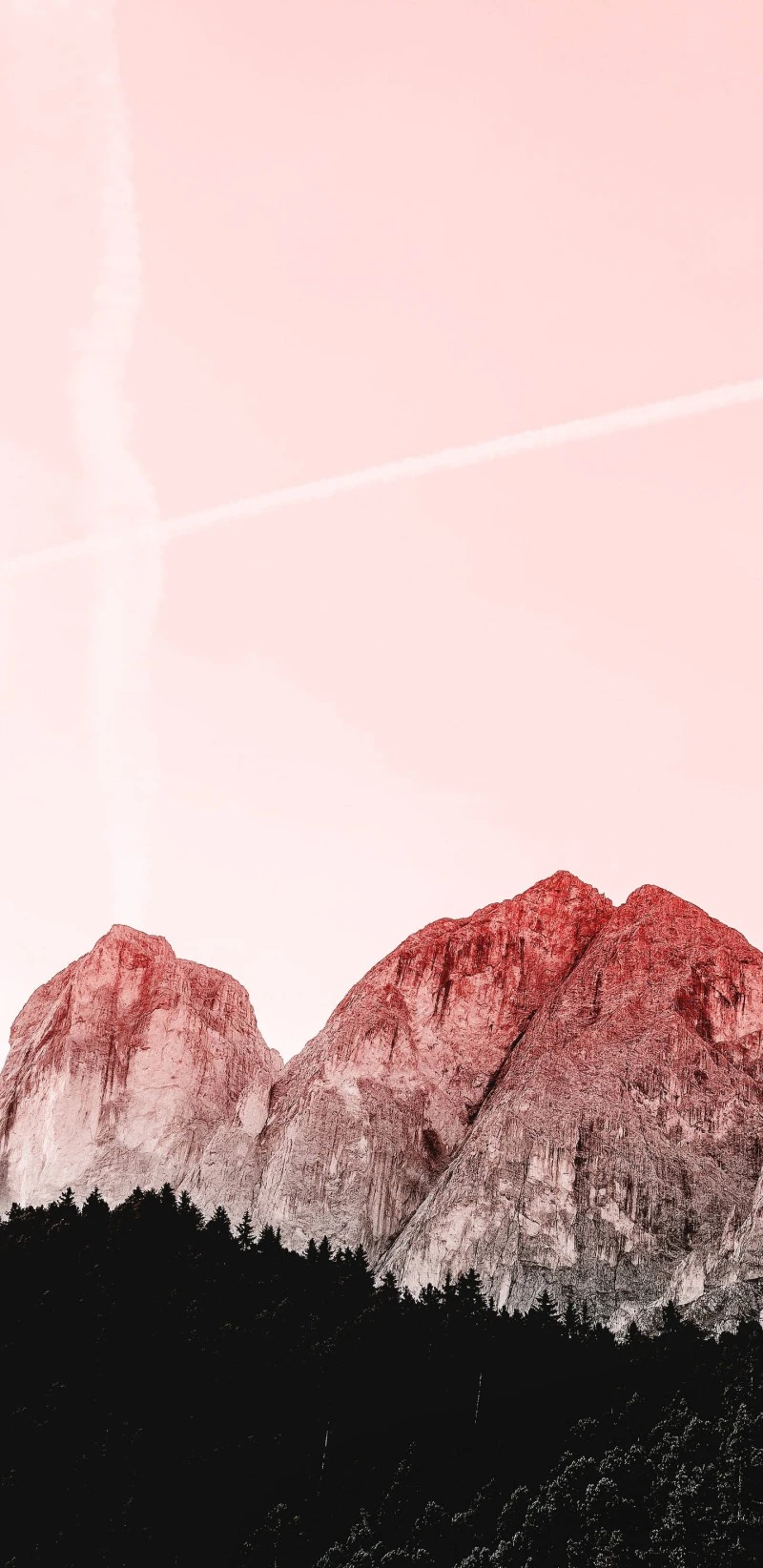 Pink Mountain Majesty 4K Mobile Wallpaper