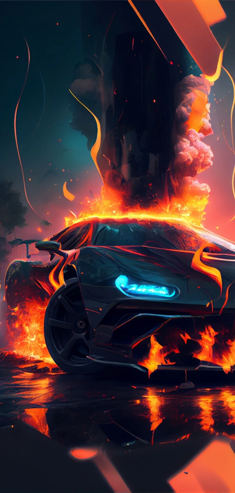 Infernal Velocity 4K Mobile Wallpaper
