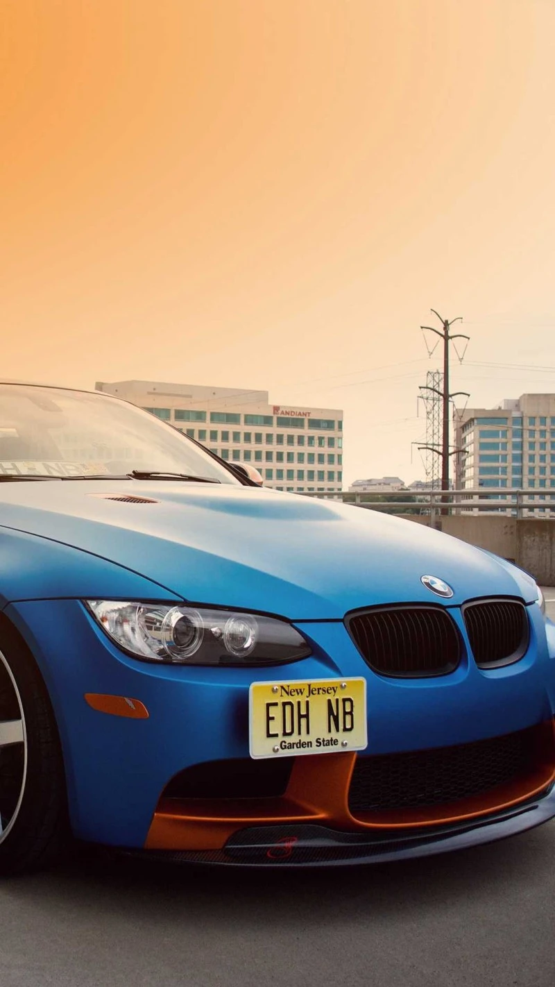 Stunning Blue BMW M3 4K Mobile Wallpaper