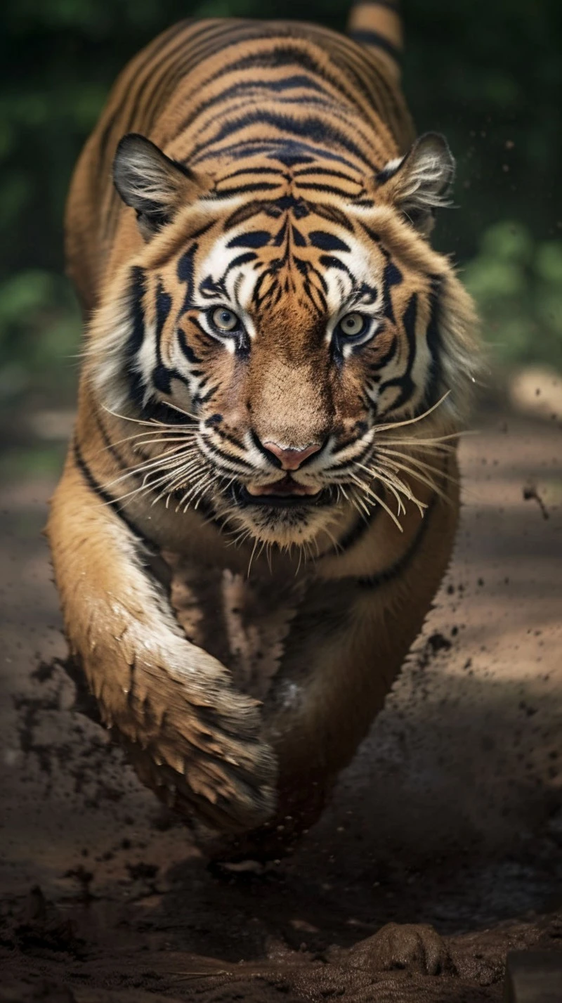 Tiger on the Prowl 4K Mobile Wallpaper