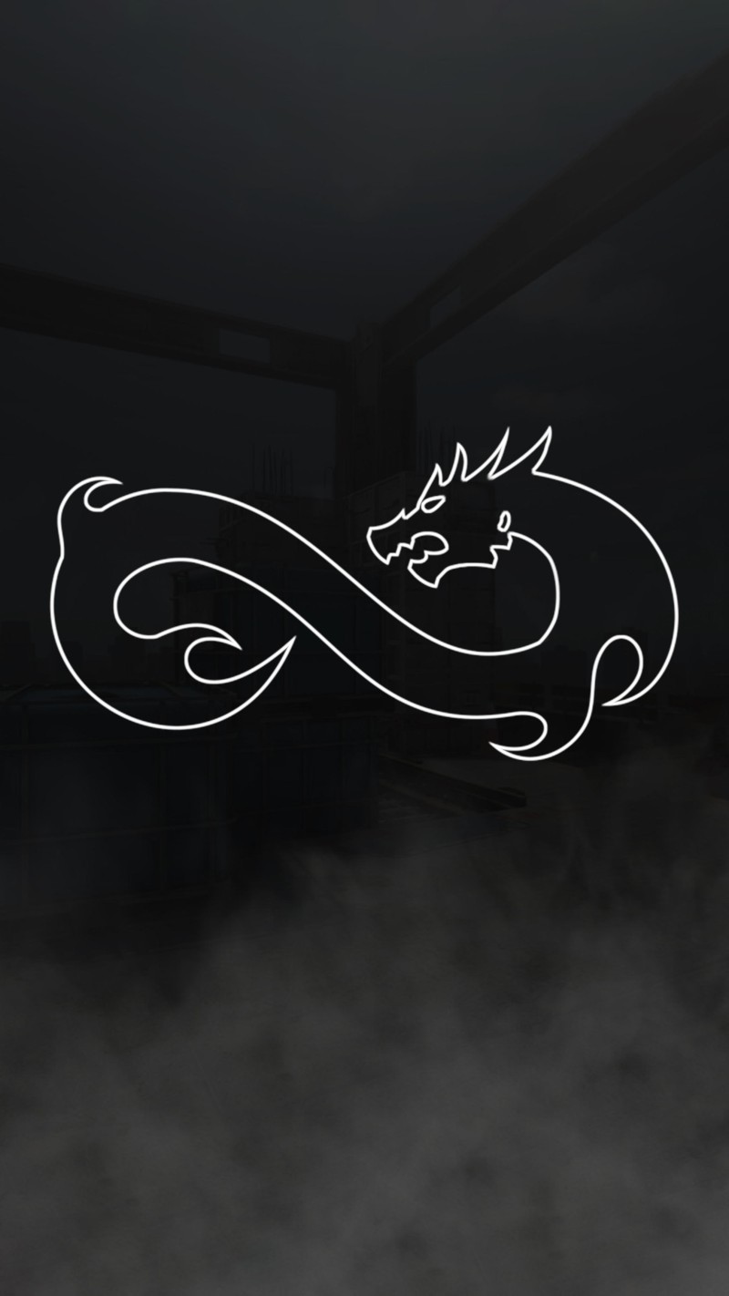 Dark Fantasy Dragon Silhouette Neon Artwork Wallpaper 4K Mobile Wallpaper