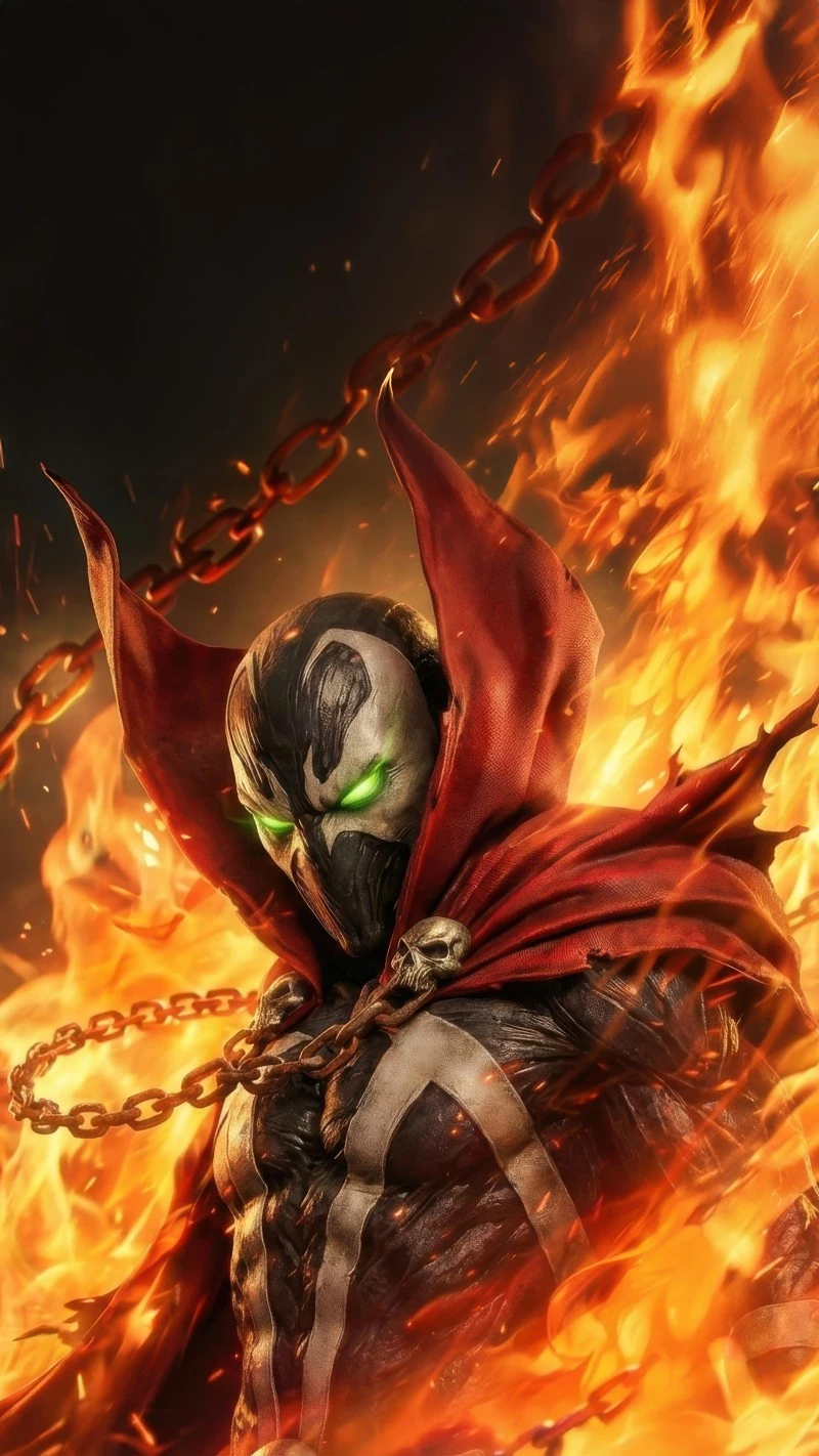 Spawn in Hell 4K Mobile Wallpaper
