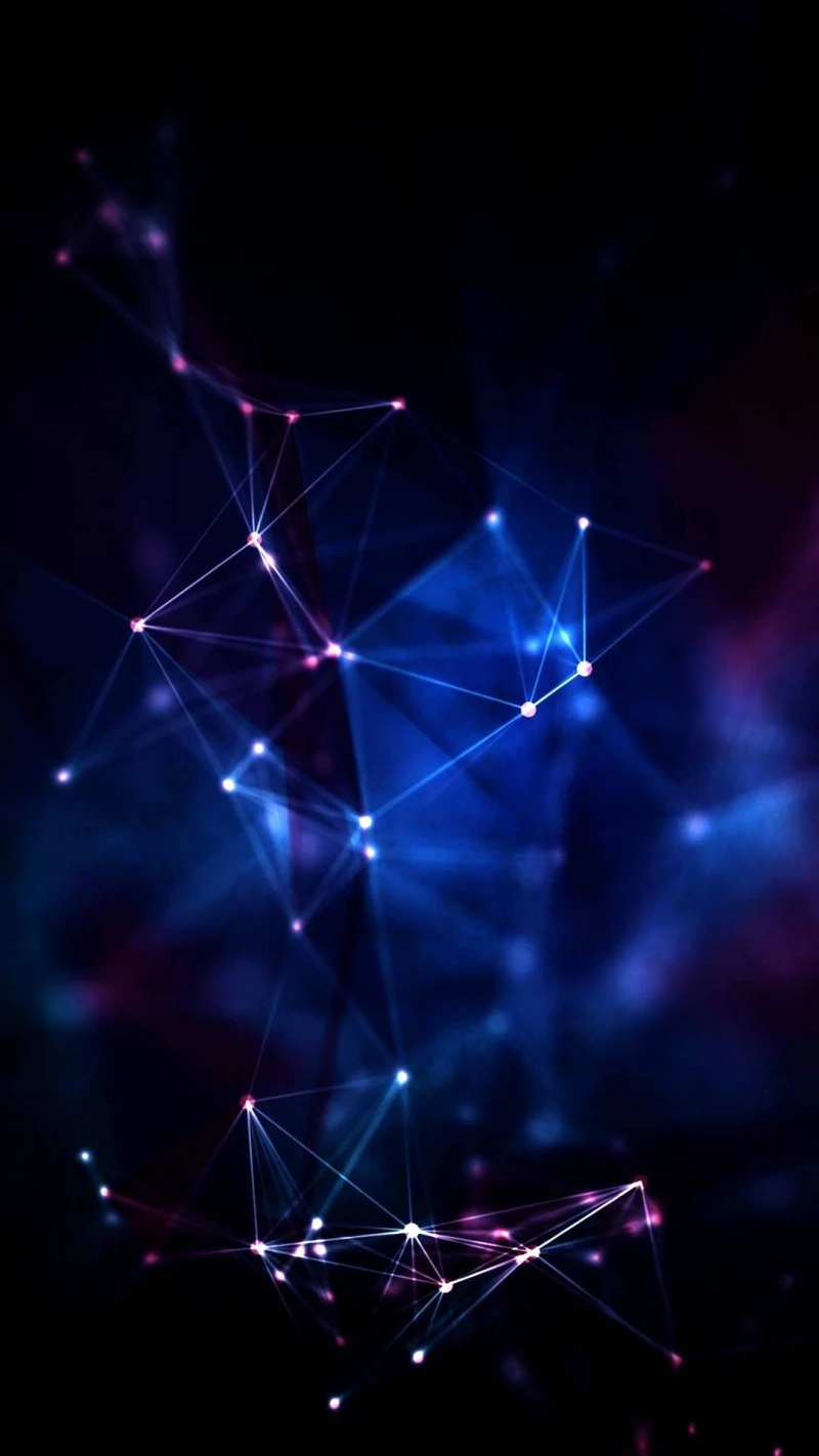 Cosmic Network 4K Mobile Wallpaper