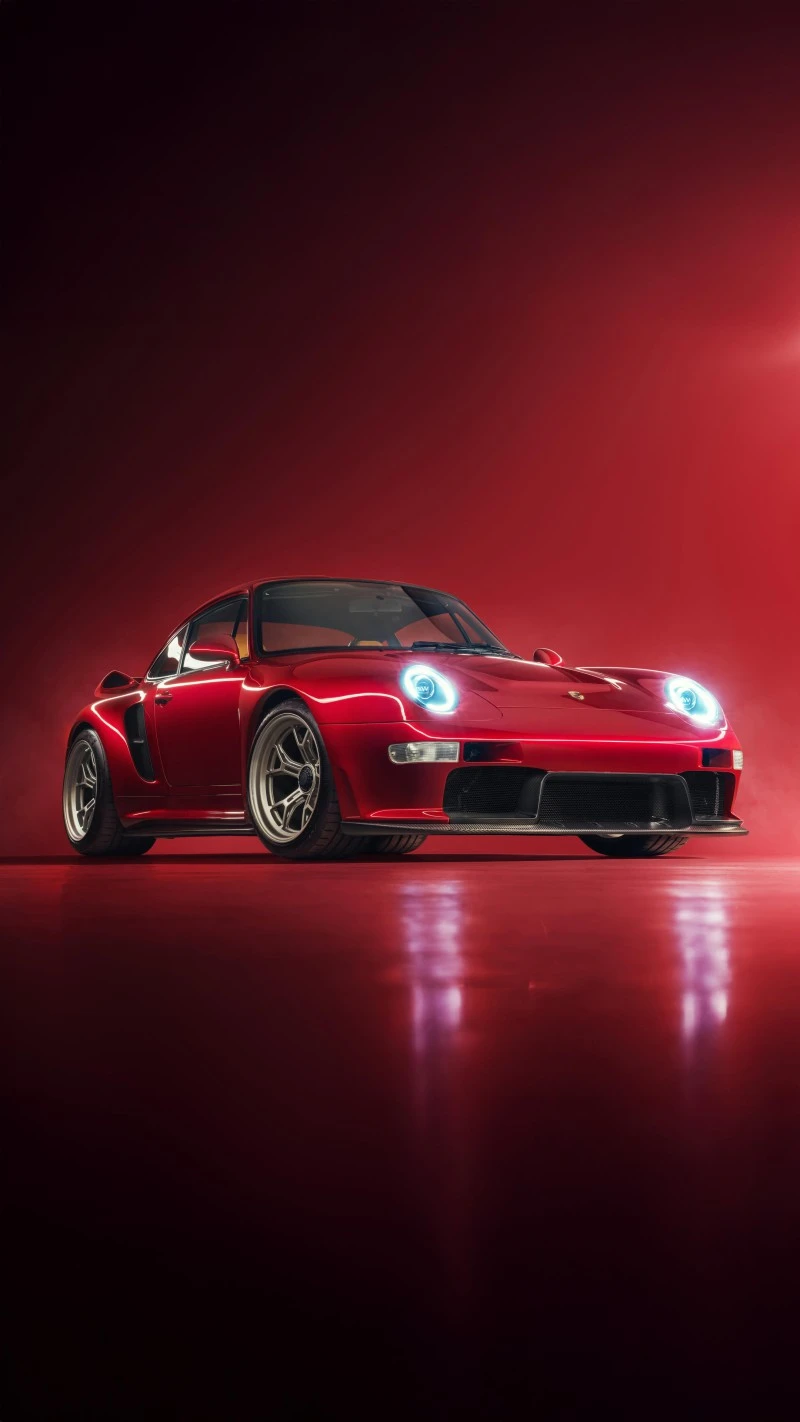 Porsche from the Side 4K Mobile Wallpaper
