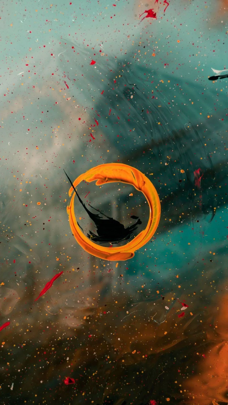 Abstract Circular Painting 4K Mobile Wallpaper