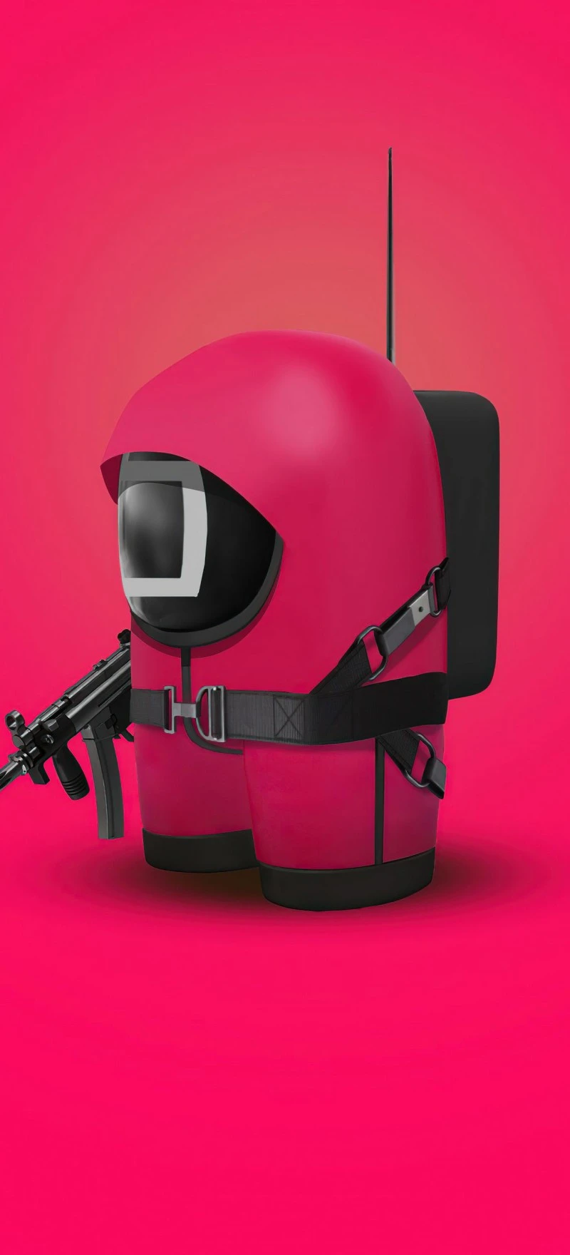 Squid Game: Armed Guard 4K Mobile Wallpaper