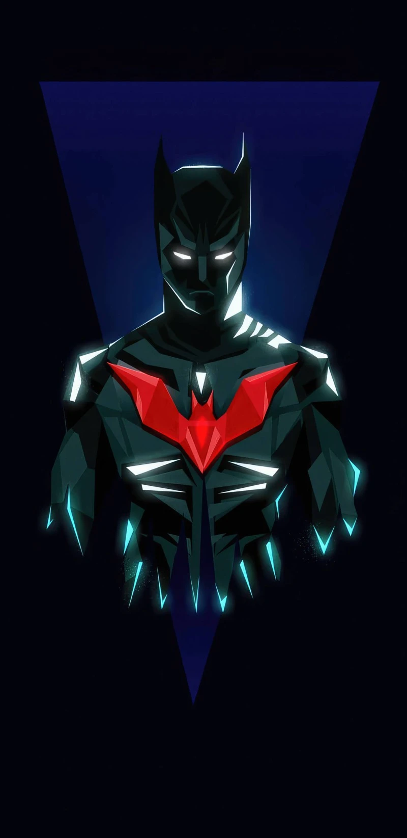 Batman Beyond: Geometric Interpretation 4K Mobile Wallpaper