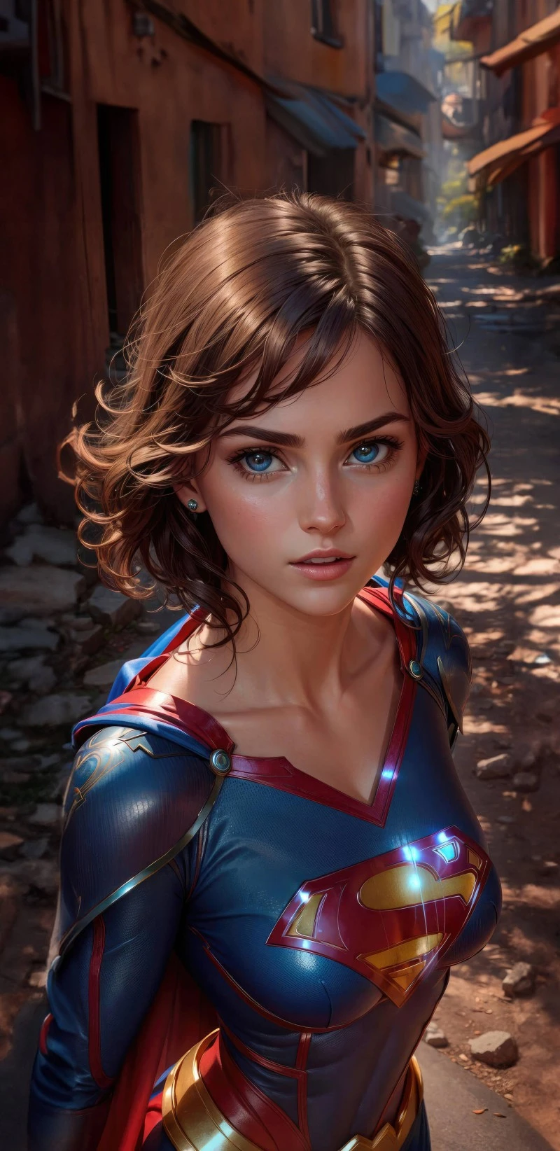 Supergirl: Urban Portrait 4K Mobile Wallpaper